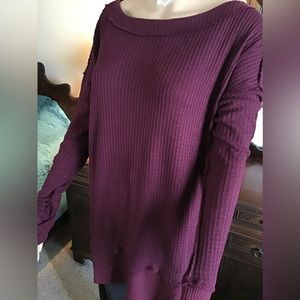 Free People Maroon sweater